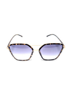 SR1022 Purple Gradient UV Brown Tortoise Oversized Cat Eye Women's Sunglasses